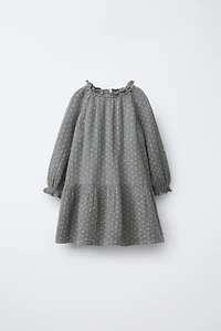 ROBE EN GAZE DE COTON À FLEURS