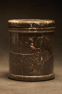 RÉCIPIENT COUVERCLE BOUGIES MARBRE