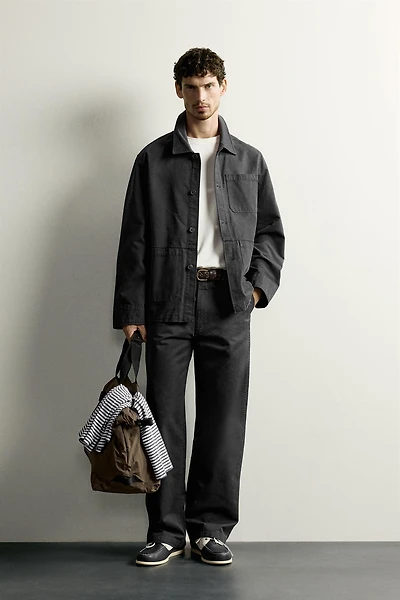 REGULAR FIT POCKET OVERSHIRT
