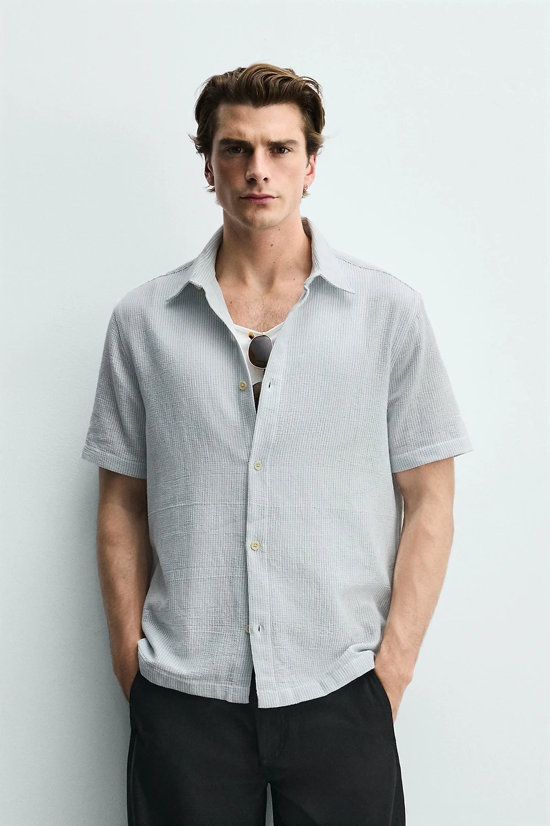 CHEMISE REGULAR FIT STRUCTURÉE