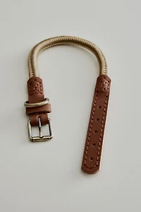 Collier corde cuir pour chiens