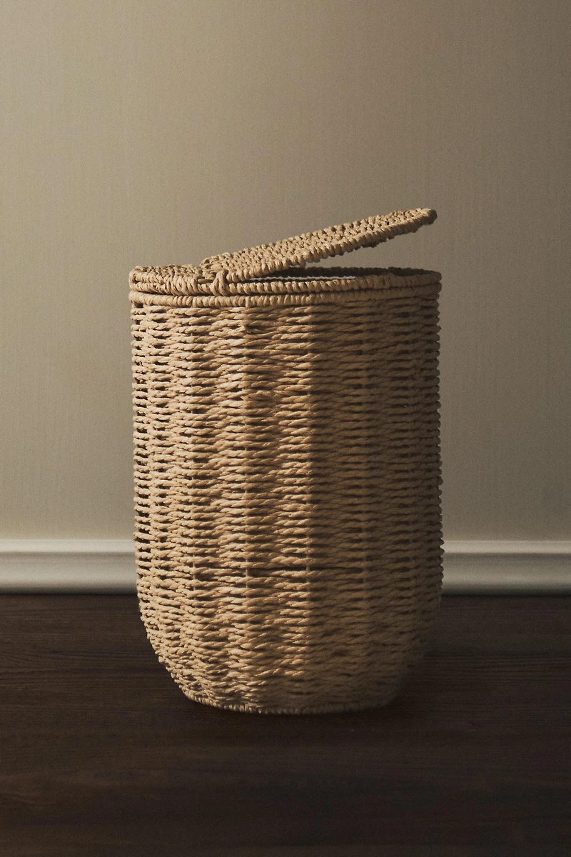 BATHROOM TRASH CAN WITH REMOVABLE LID