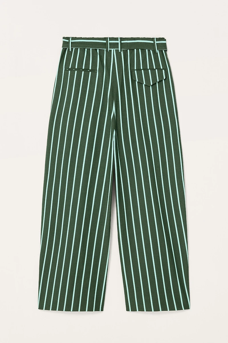 LIMITED EDITION STRIPED WIDE FIT PANTS