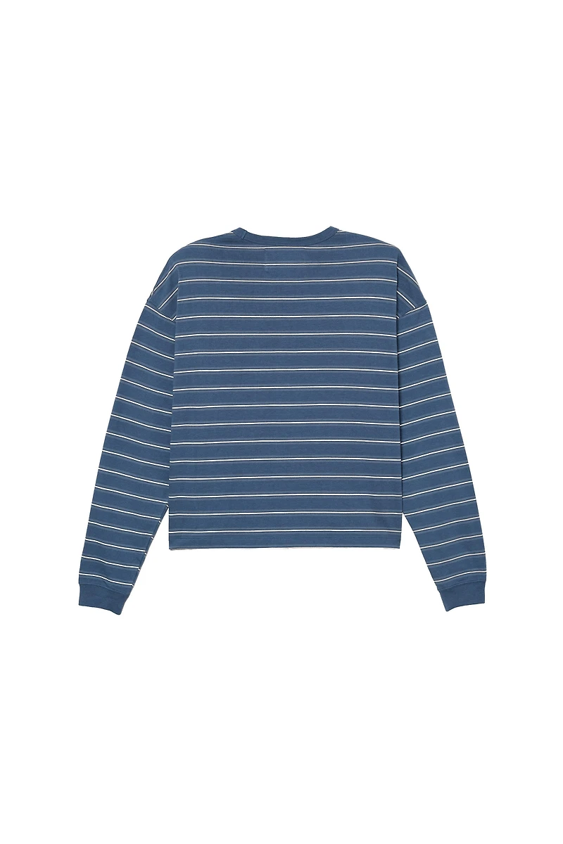 T-SHIRT À RAYURES ET POCHE BRODÉE