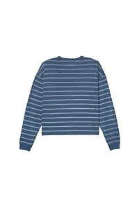 T-SHIRT À RAYURES ET POCHE BRODÉE
