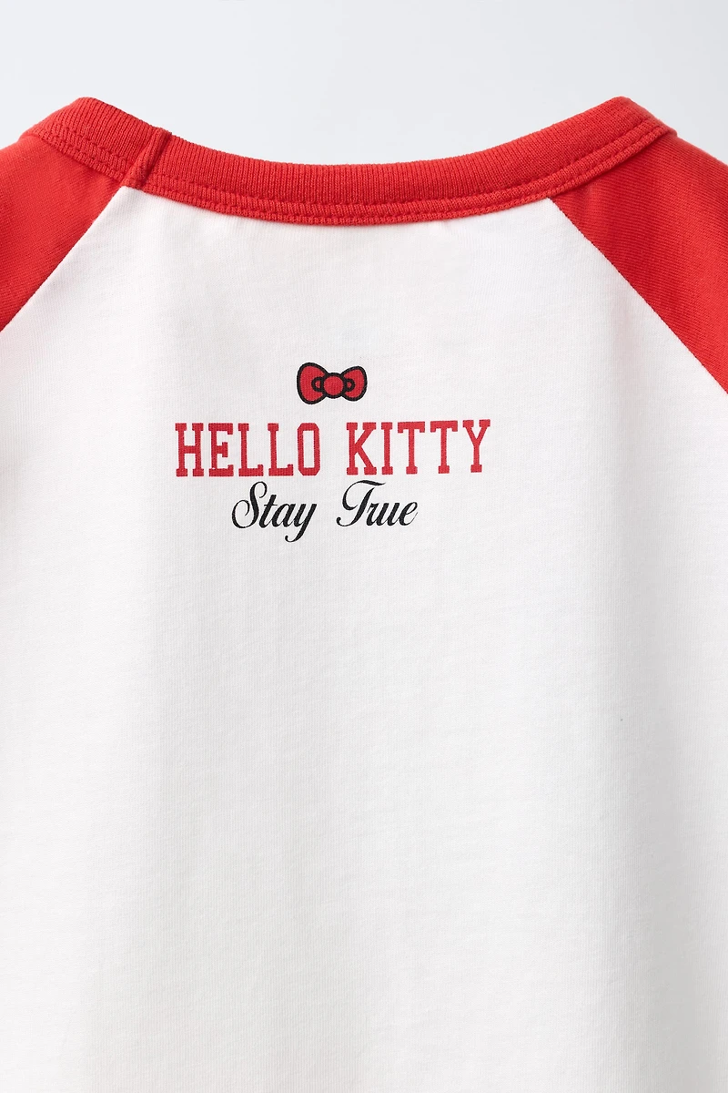 T-SHIRT À MANCHES RAGLAN HELLO KITTY © SANRIO