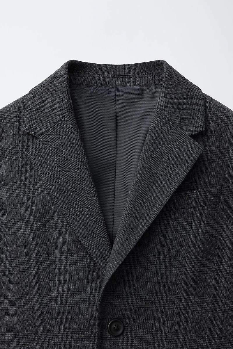 COMFORT PLAID SUIT BLAZER