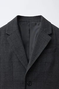 COMFORT PLAID SUIT BLAZER