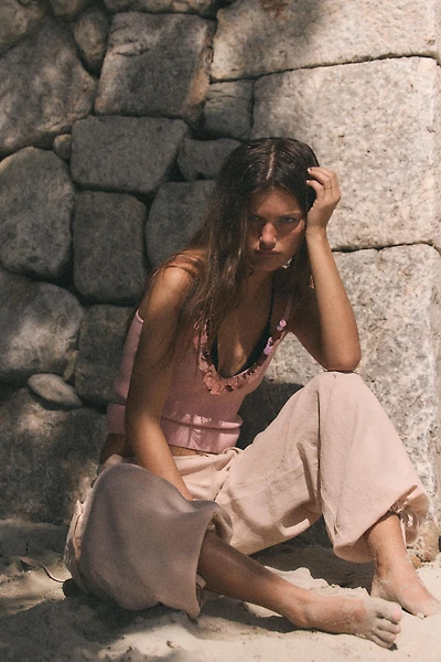 SEQUIN STRAP TOP