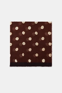 POLKA DOT PRINT SCARF