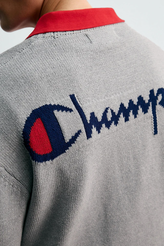 Shop Zara CHAMPION® X ZARA STRIPED PATCH SWEATER at Beverly Center