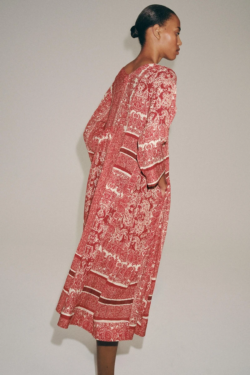 ZW COLLECTION PRINTED MIDI DRESS
