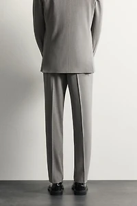 STRIPED REGULAR FIT SUIT PANTS