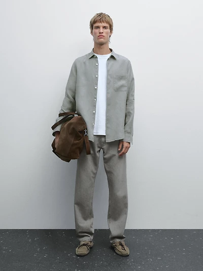 Regular fit shirt with pocket detail