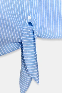 KNOTTED LINEN SHIRT