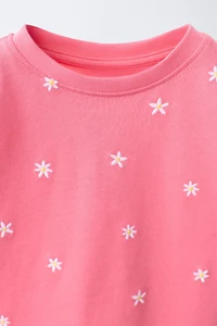 EMBROIDERED T-SHIRT AND BERMUDA SET