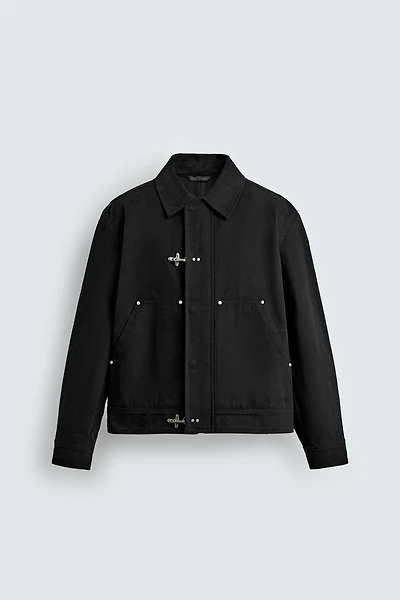 BLOUSON COUPE DÉCONTRACTÉE AVEC BRANDEBOURGS