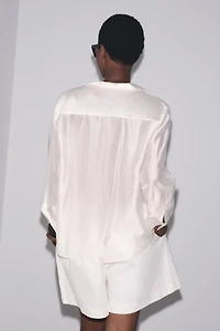 ZW COLLECTION PLEATED BERMUDA SHORTS