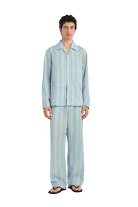 RELAXED FIT STRIPED JACQUARD SHIRT