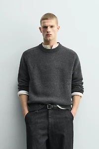 DOUBLE-FACED WOOL JUMPER