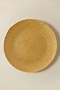 IRREGULAR GOLDEN GLASS CHARGER