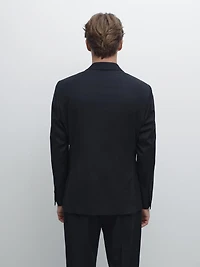 Houndstooth suit blazer