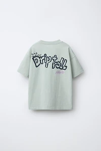 T-SHIRT EFFET DÉLAVÉ PIÈCES
