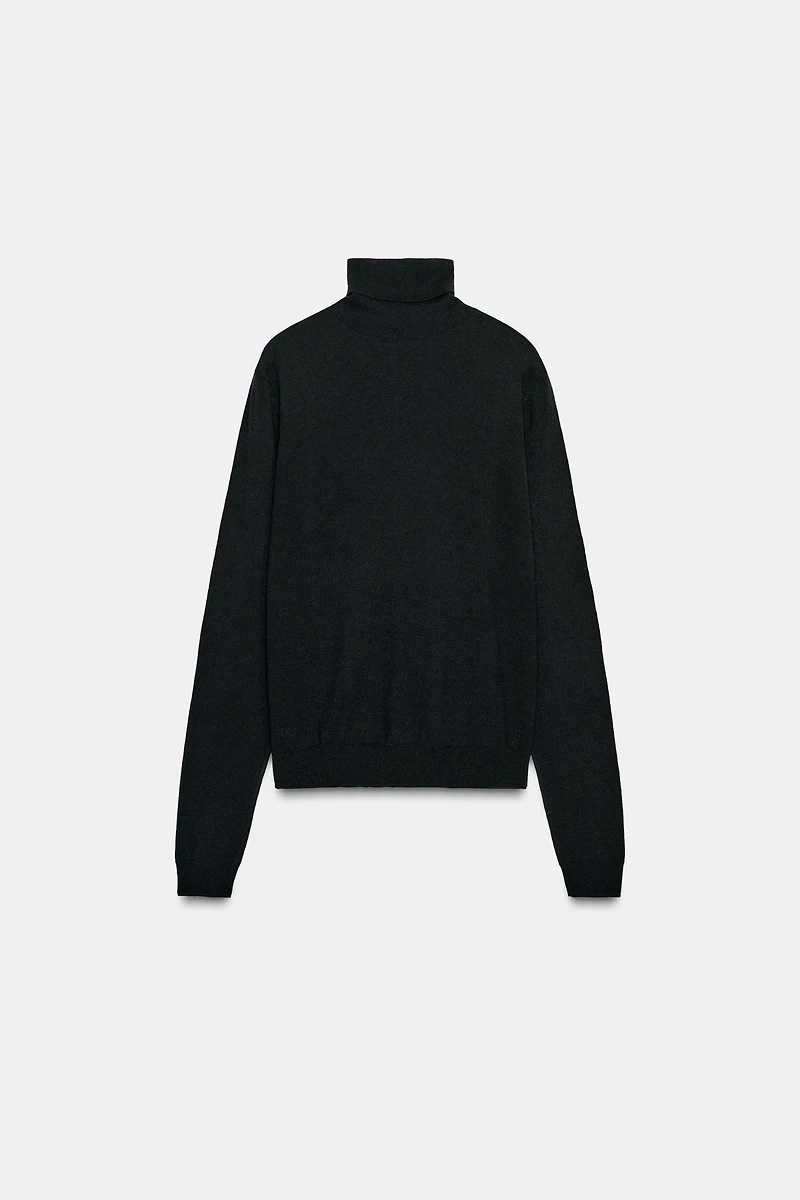 WOOL BLEND HIGH-NECK JUMPER