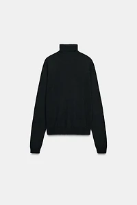 WOOL BLEND HIGH-NECK JUMPER