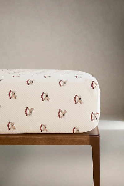 DRAP-HOUSSE ENFANT CHEVAL DE NOËL