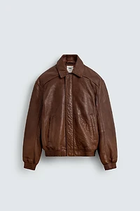 VINTAGE EFFECT LEATHER JACKET LIMITED EDITION