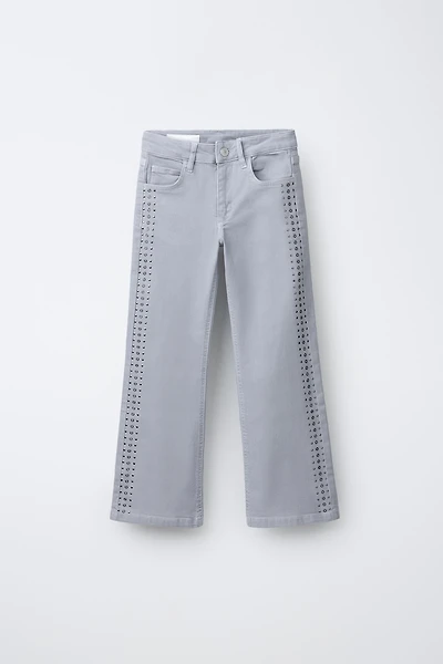 STUDDED BOOTCUT JEANS