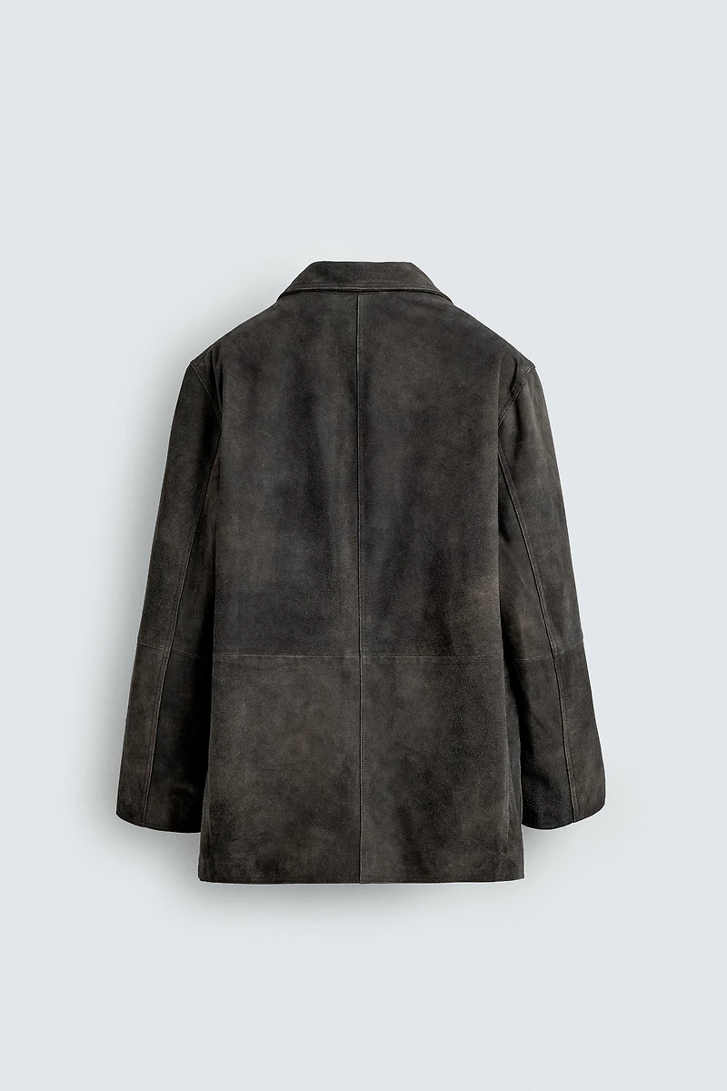 SUEDE LEATHER BLAZER