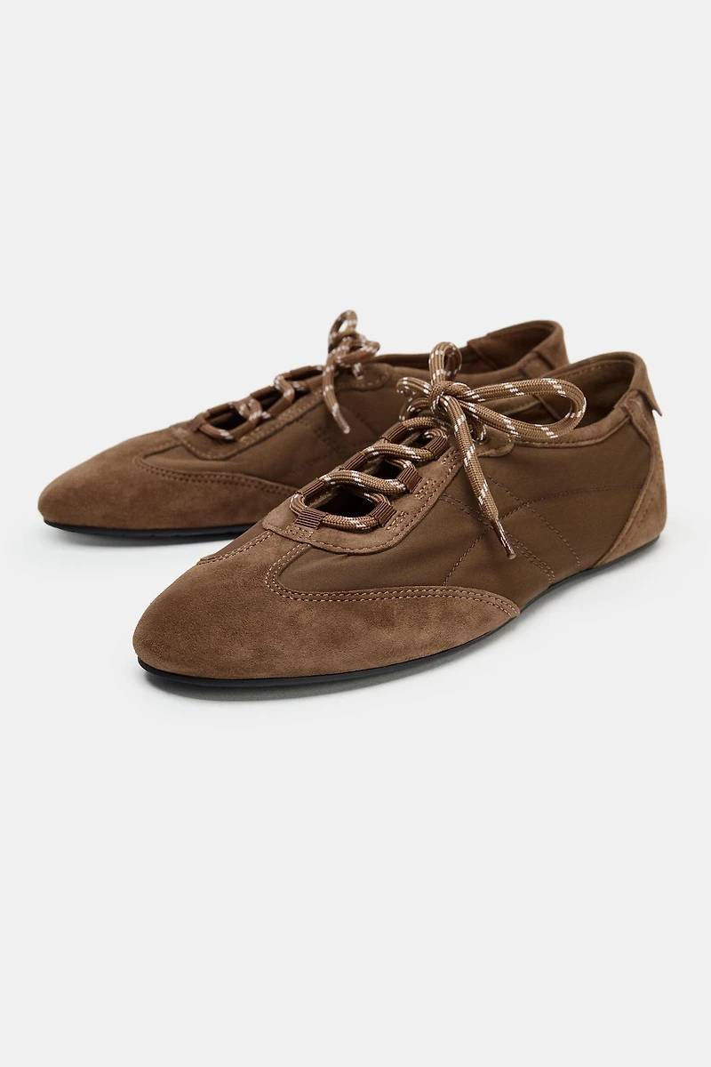 COMBINATION BALLET FLATS