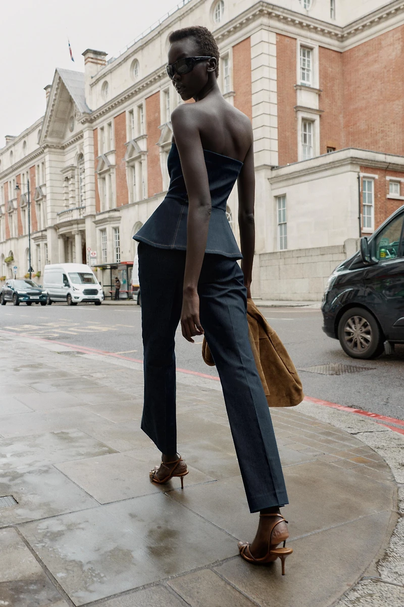 CONTRAST SEAM PANTS