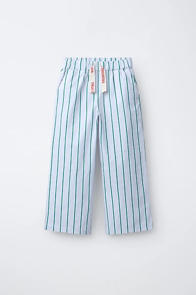 PANTALON IMPRIMÉ À RAYURES
