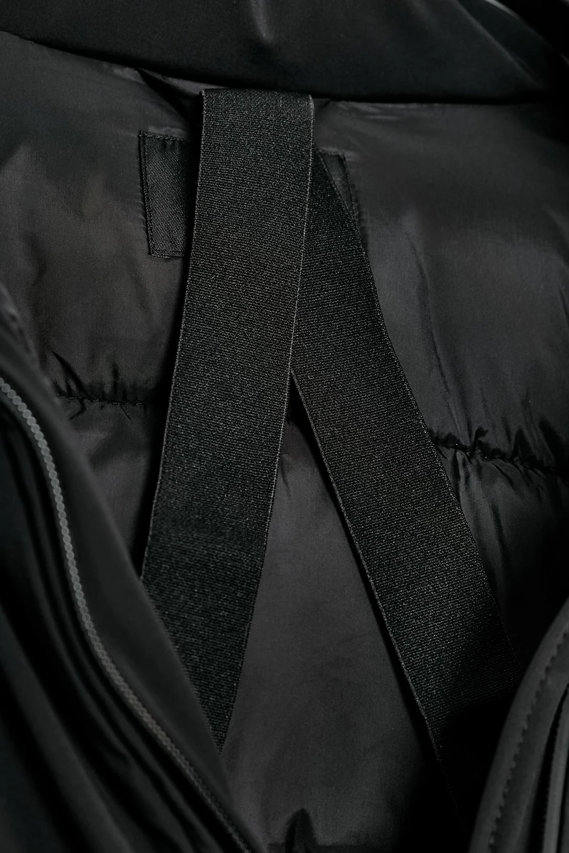 WATER REPELLENT WINDPROOF PUFFER JACKET WITH HOODIE