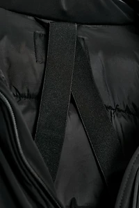 WATER REPELLENT WINDPROOF PUFFER JACKET WITH HOODIE