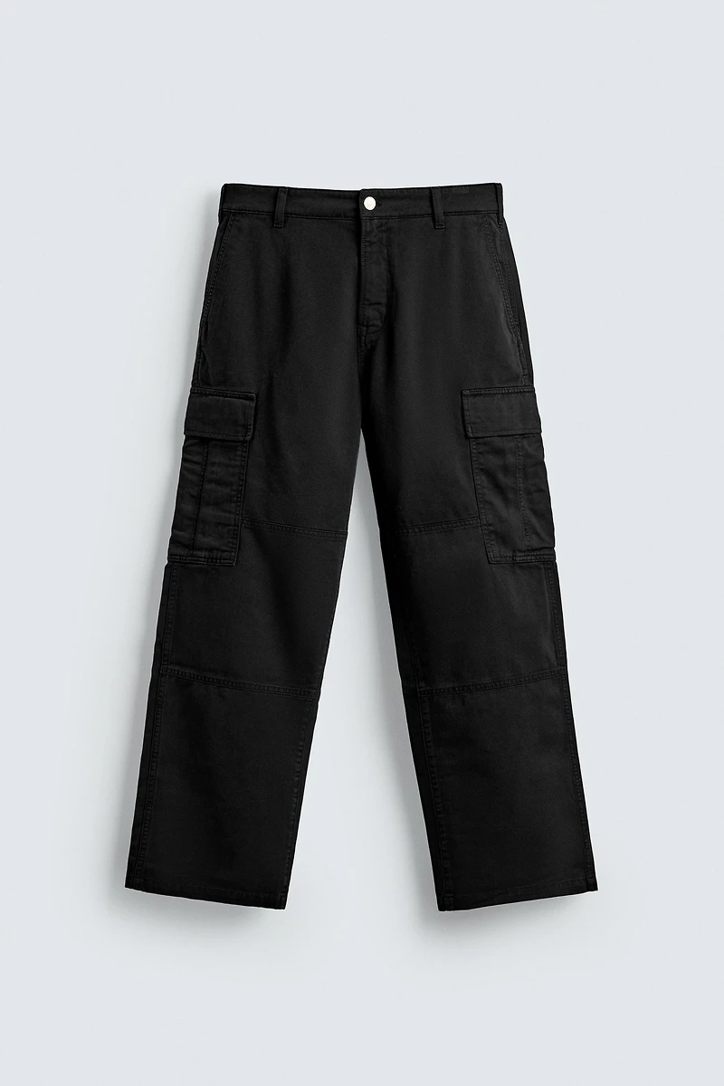 STRAIGHT FIT CARGO PANTS