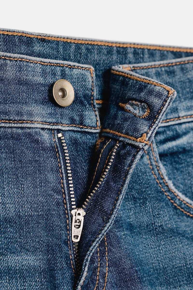 TRF LOW RISE BOOTCUT POCKET JEANS