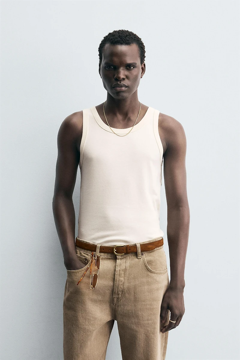 RIBBED TANK TOP