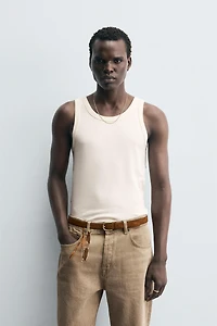 RIBBED TANK TOP