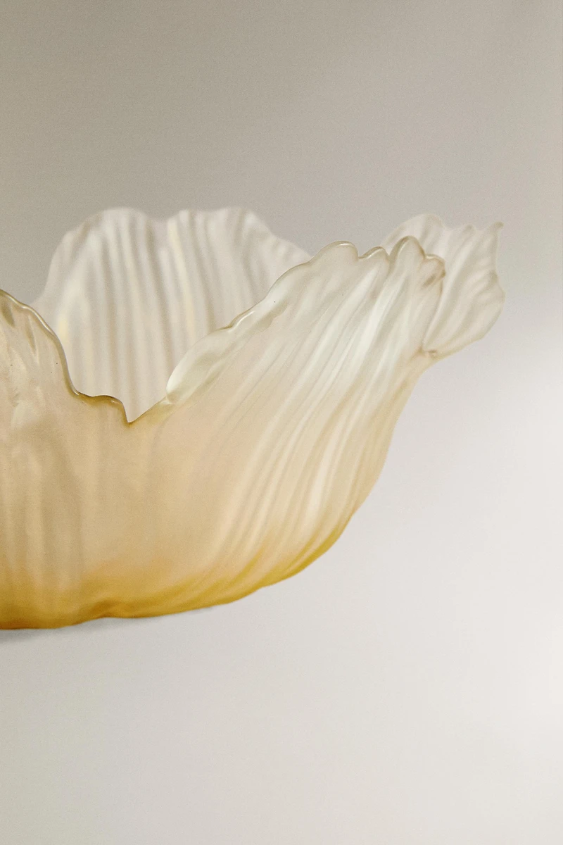 SALADIER EN VERRE FLEUR
