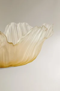 SALADIER EN VERRE FLEUR