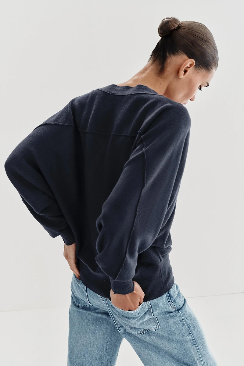 BATWING SLEEVE CARDIGAN