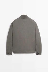 Blouson structuré 100 % laine