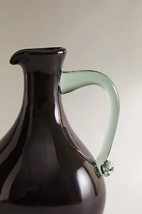 COLORED GLASS VASE
