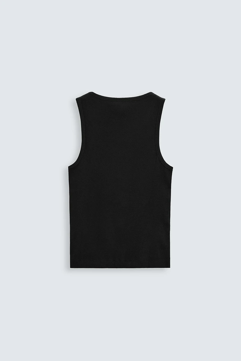 BASIC RIBBED TANK TOP