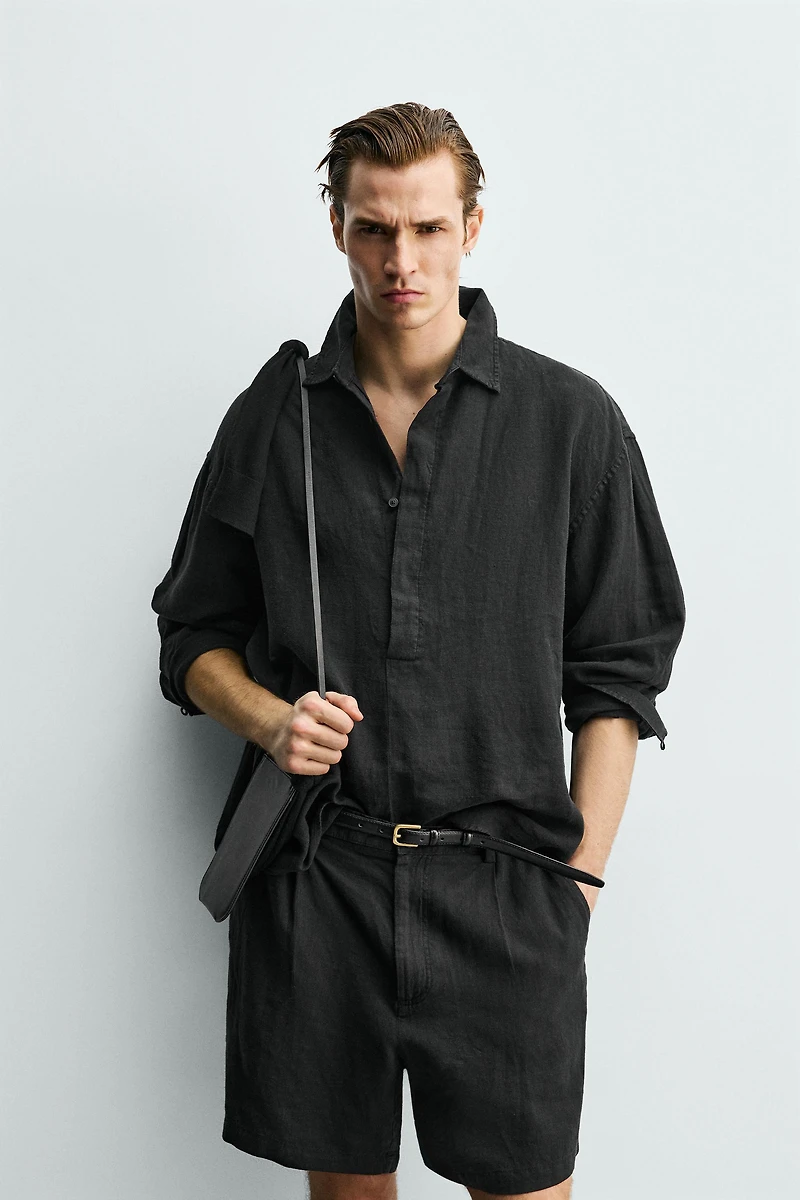 100% LINEN POLO SHIRT