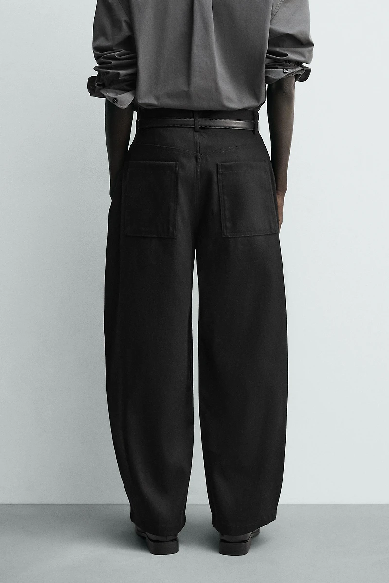 PANTALON BARREL FIT LYOCELL - COTON